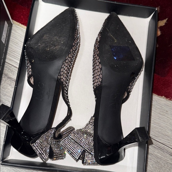 INC International Concepts Women's Black Mesh Heels 8.5 NIB - Picture 7 of 7